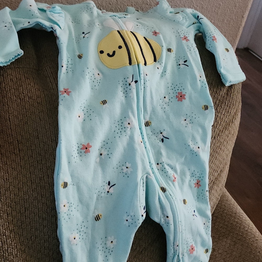 Carter's Blue Bee Pajama Set for Kids